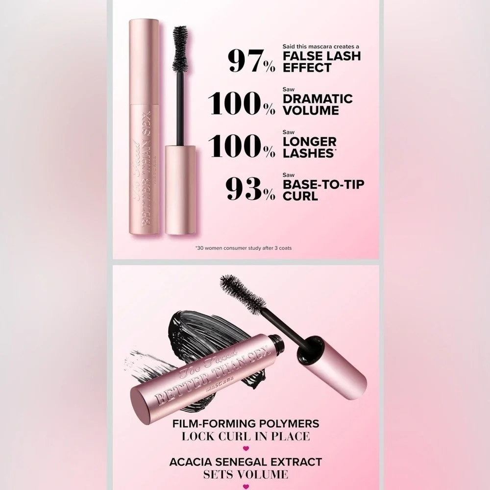 Too Faced experience dramatic
